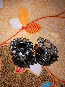 Black Metal Jhumka