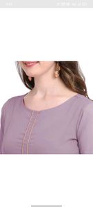 THE FAB FACTORY Women Kurta and Dupatta SetM, Purple
