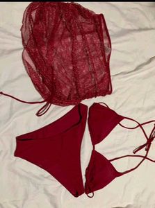 3 Piece Bikini Set(Cover Up Included)