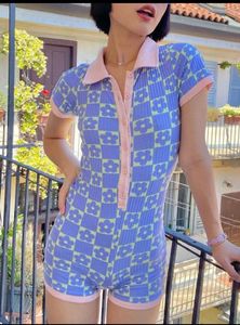 Retro-Style Floral Print Play suits 💋🪩