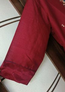 🔥 Today&#39;s Offer 🔥partywear Maroon kurta set