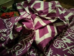 Printed Purple Kurta