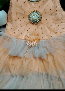 Frock Peach Colour