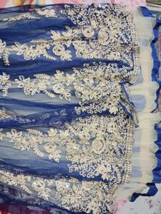 Weeding gown Net And Mirror Work