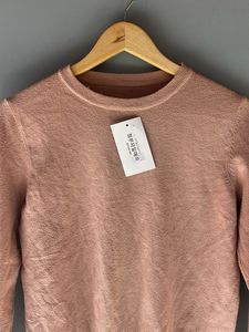 Pink Knit Pullover Sweater