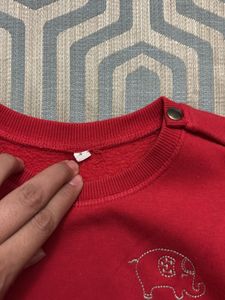 Red Kids&#39; Sweatshirt elephant