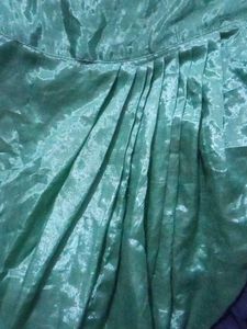 Beautiful Embroidered Crepe And Satin Salwar Kurti