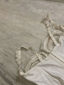 White Lace Corset Top