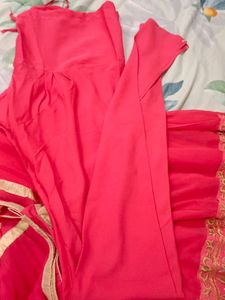Pink Embroidered Anarkali Suit