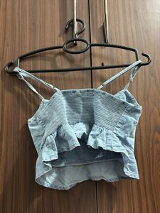 Denim Crop Top