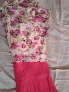 Floral &amp; Lace Dress(Kurti)