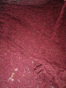 Maroon Net Top