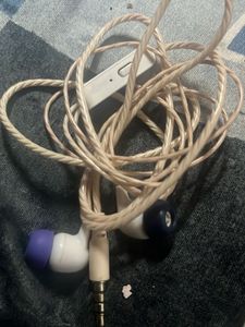 Used White Earphones