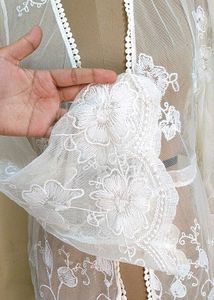 Net Embroidered Shrug
