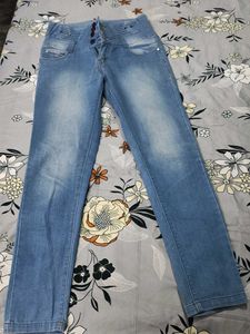 High Waisted Denim Jeans