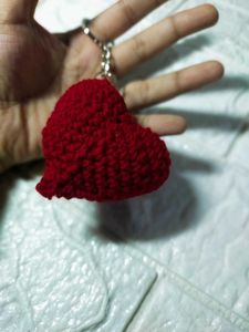 Red Crochet Keychains 1 ps