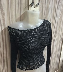 Crochet Long Sleeve Top
