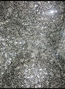 Sparkling Silver Sequin Blouse