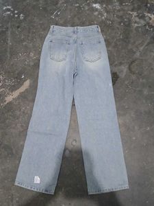 Light Wash Wide Leg Jeans