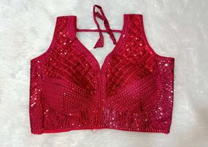 Sequined Pink Blouse