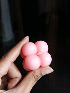 Pink Bubble Candle