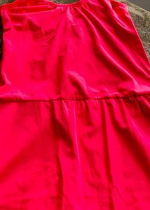 Neon Pink Swimming Costume For Girls