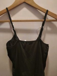 Black Lace Trim Cami Top