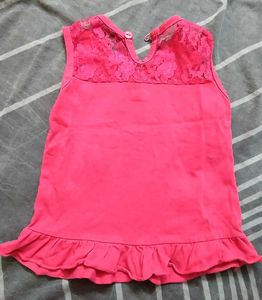 Top With Lace Design