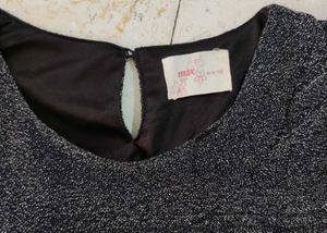 Black Shimmer Party Dress