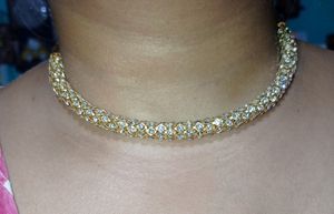 gold plate stone necklace🔥