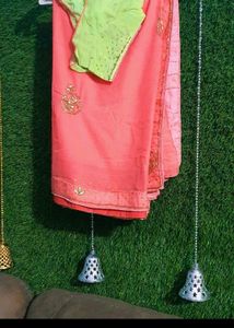 Beautiful Gajari pink saree