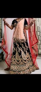 heavy gotapatti wine color lehenga