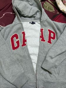 GAP Hoodie - Grey with Red Logo