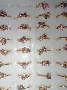 Vintage Rhinestone Rings Set
