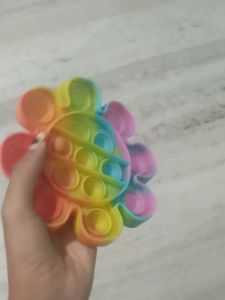 Rainbow Flower Pop It Fidget Toy