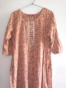 Elegant Printed Cotton Kurta