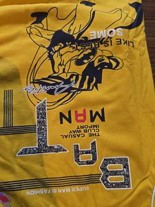 Boys Yellow &#34;Batman&#34; Long Sleeve Tshirt With Jeans
