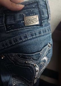 Y2k Embellished Bootcut Jeans