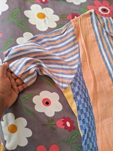 Orange Daily Wear Kurti With Pocket