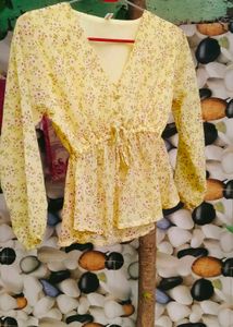 Yellow korean top