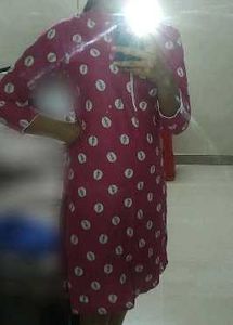 Pink Polka Dot Kurti