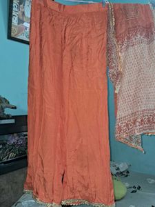 Beautiful 😍 Cotton Plazo Designer Suit