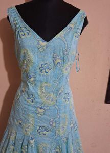Vintage Floral Cotton Dress