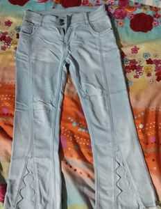 Light blue denim jeans