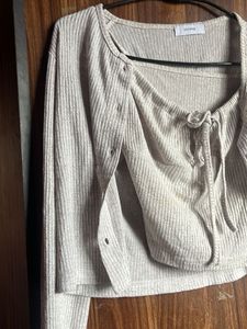 Cardigan &amp; Top Set S to M