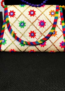 Jaipuri Mirror Work Sling Bag For Women