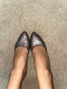 Formal Leather Pointed Toe Flats