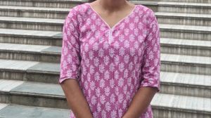 Pink Printed Kurta