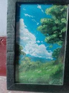 Cloudy Hilltop Painting 🏞️