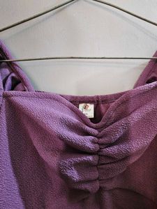 ATHENA Women Fit and Flare Purple Dress